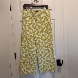 Anthropologie Maeve Colette Cropped Wide-Leg Pants Magic Fabric Edition NWT